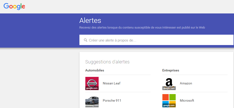 Google alerte 