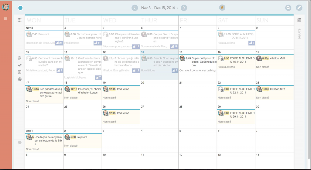 CoSchedule: Calendrier éditorial pour WordPress