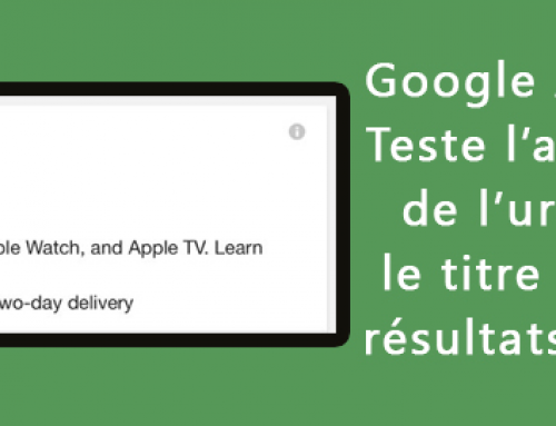 Google AdWords teste un nouveau affichage des urls